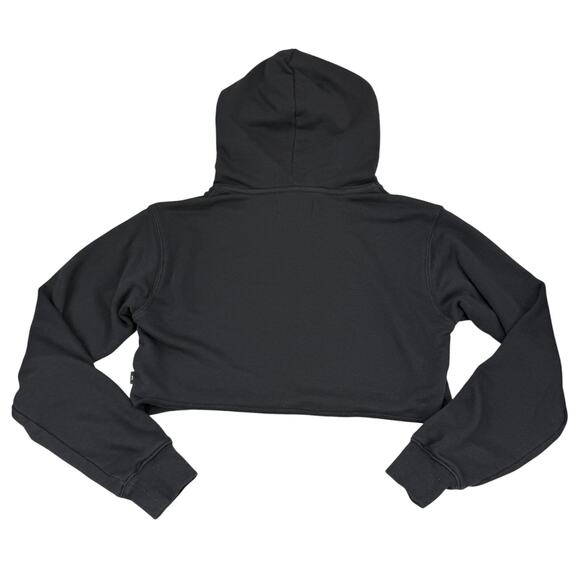 TNA Aritzia The Perfect Crop Terry Hoodie Light Size XXS Black - Picture 5 of 6